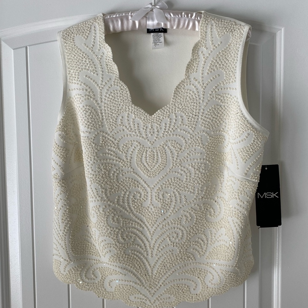 Beaded top- Misses XL
